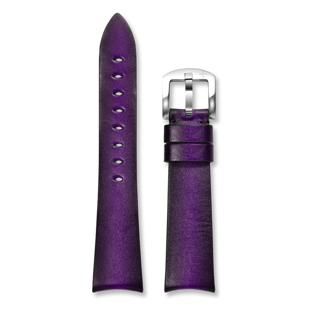 Venezianico Cinturino in Pelle Fumè Porpora 20mm