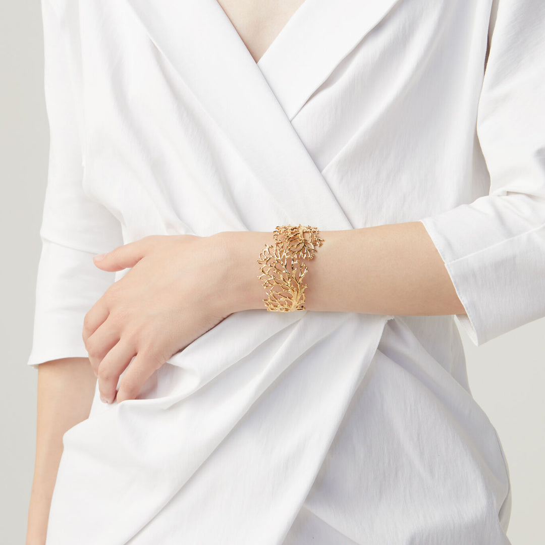 Giovanni Raspini bangle coral Bracciale rigido in Argento placcato oro 18 kt 8527