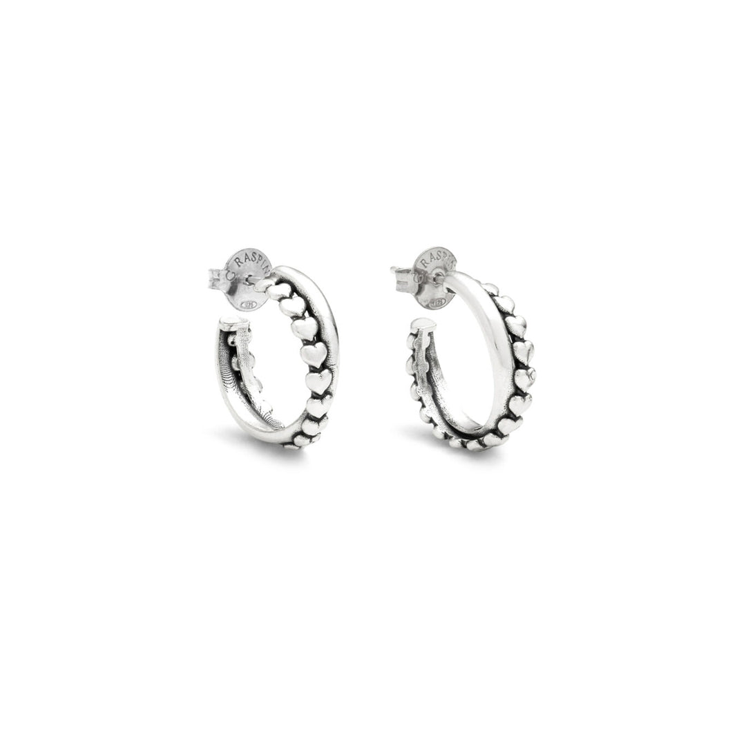 Giovanni Raspini Orecchini Doppio Cerchio Cuore 12258