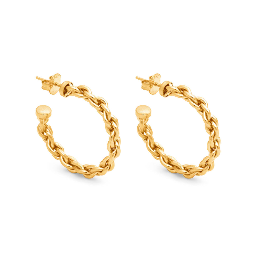 Giovanni Raspini Orecchini Cerchio Catena Medi 12367