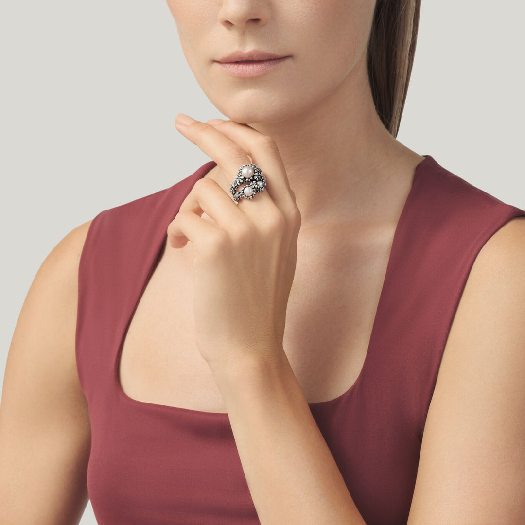 Giovanni Raspini Anello Blossom Grande argento 12491