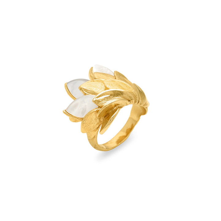 Giovanni Raspini anello skin madreperla Anello in Argento 925 placcato oro 18 kt e madreperla 12523