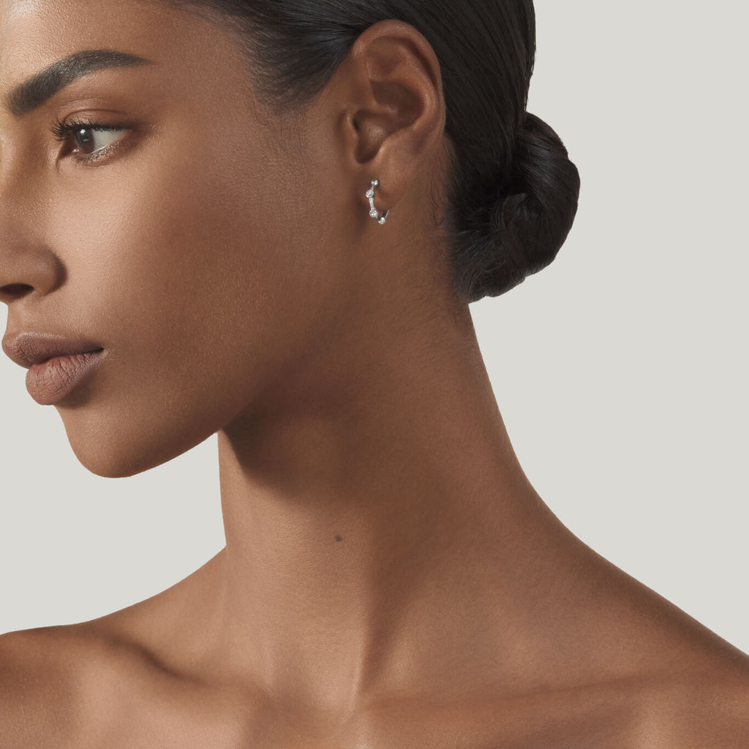 Giovanni Raspini orecchino satellite piccoli Orecchini in Argento 925 e zirconi 12551/1