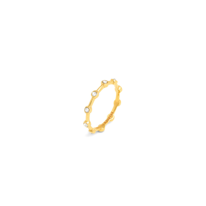 Giovanni Raspini anello satellite Anello in Argento 925 placcato oro 18 kt e zirconi 12558