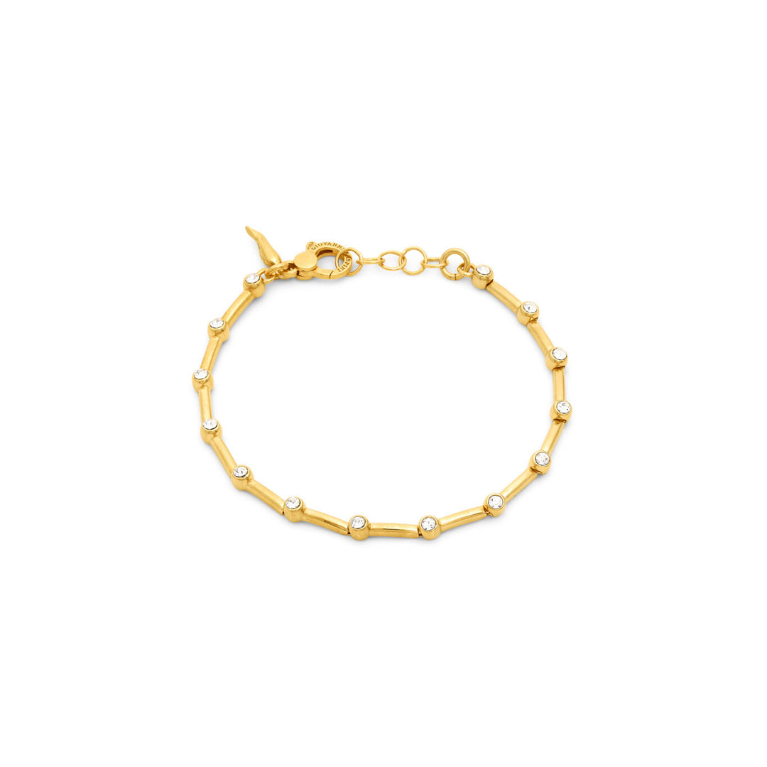Giovanni Raspini bracciale satellite Collana in Argento 925 placcato oro 18 kt e zirconi 12559