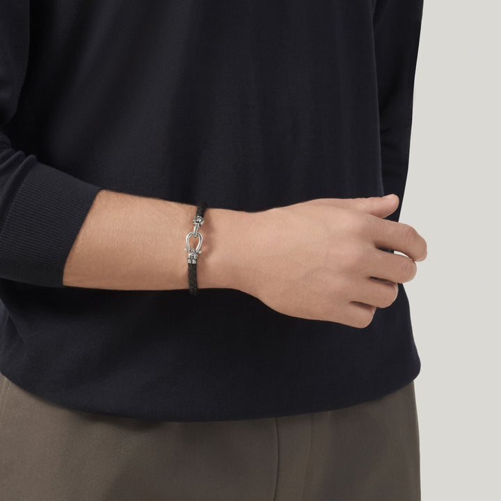 Giovanni Raspini bracciale cuoio croco Bracciale in Argento 925 e cuoio 12568