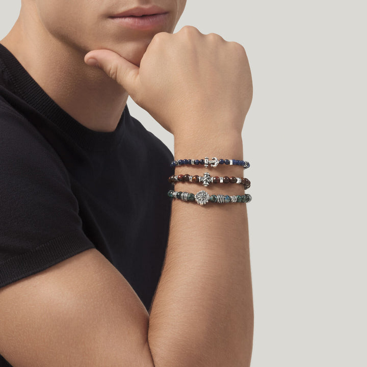 Giovanni Raspini bracciale croce occhio di toro Bracciale in Argento 925 e occhio di toro 12571