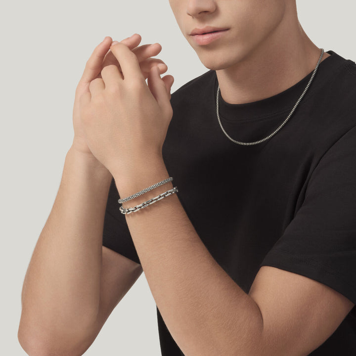 Giovanni Raspini bracciale maglia ottagono Bracciale in Argento 925 12581