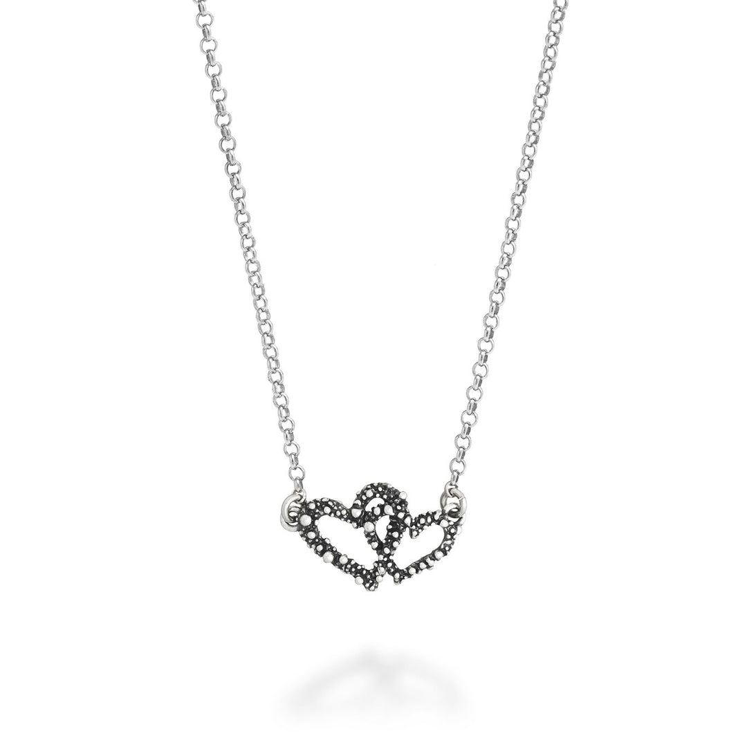 Giovanni Raspini collana doppio cuore Collana in Argento 925 12610