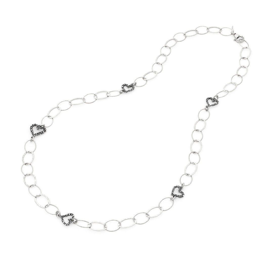 Giovanni Raspini collana lunga cuori Collana in Argento 925 12611