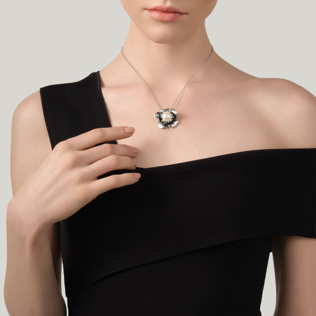 Giovanni Raspini pendente magnolia Collana in Argento 925 12632
