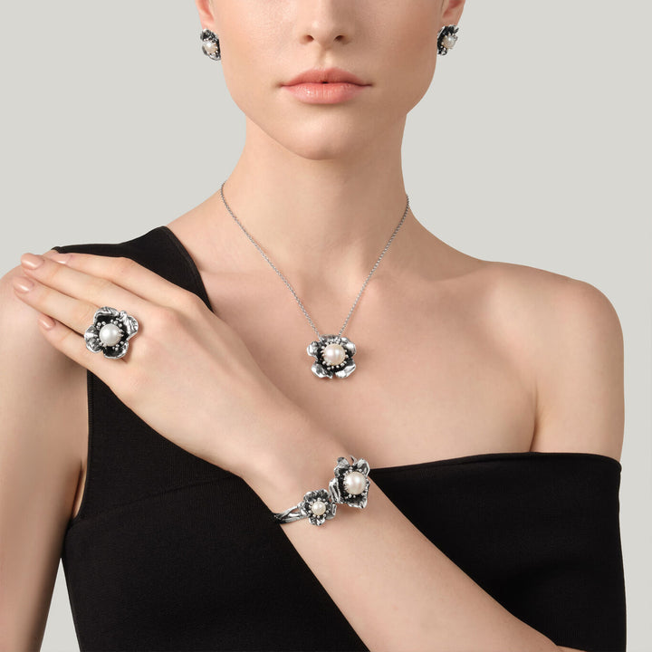 Giovanni Raspini pendente magnolia Collana in Argento 925 12632