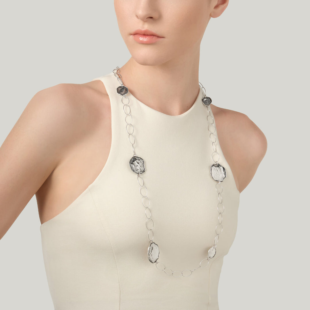 Giovanni Raspini collana lunga fuego Collana in Argento 925 12639