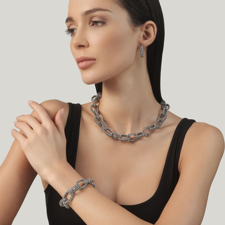 Giovanni Raspini Grand Perlage Ohrringe – Ohrringe aus 925er Silber – 12694