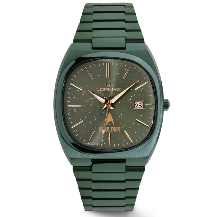 Lorenz orologio STAR TREK Klingon 40x36 mm verde quarzo acciaio finitura PVD verde 030287KL