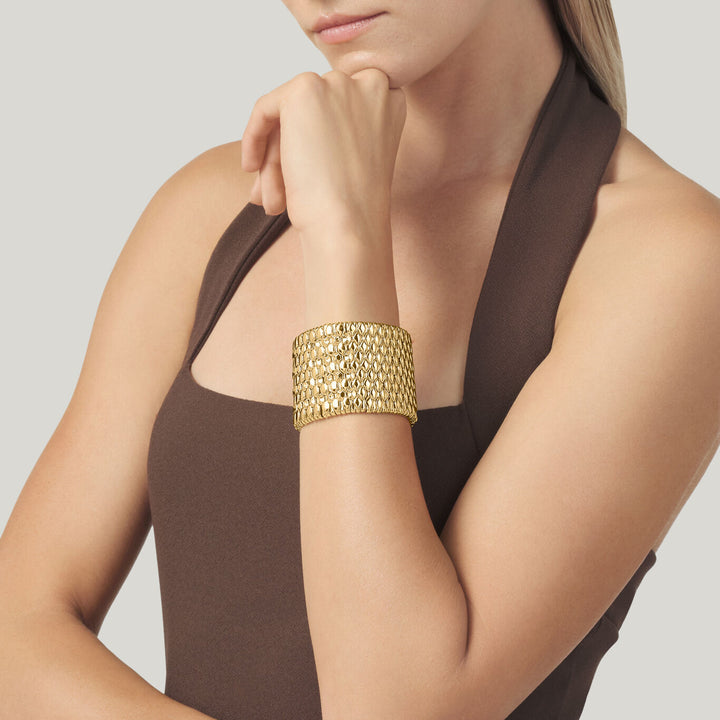 Giovanni Raspini Bracciale Arizona Grande bronzo dorato N0015