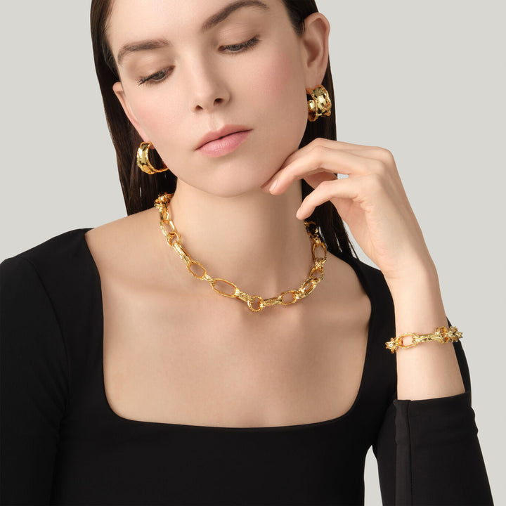 Giovanni Raspini collana catena yuma Collana placcato oro 18 kt N0042