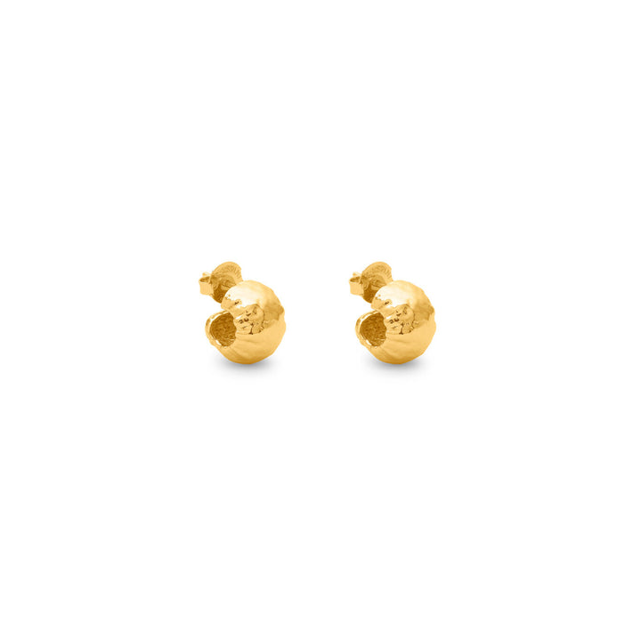 Giovanni Raspini orecchini cerchio sand piccoli Orecchini placcato oro 18 kt N0049