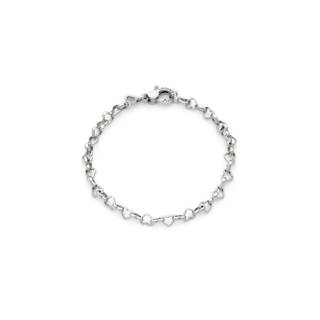 Giovanni Raspini bracciale catena cuori Bracciale in Argento 925 12619