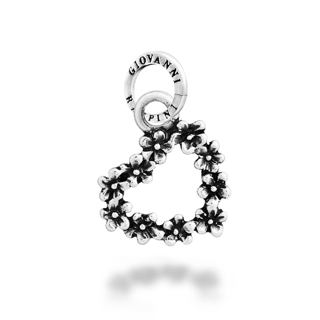 Giovanni Raspini Charm Cuore Margherite Piccolo - Charm in Argento - 12723