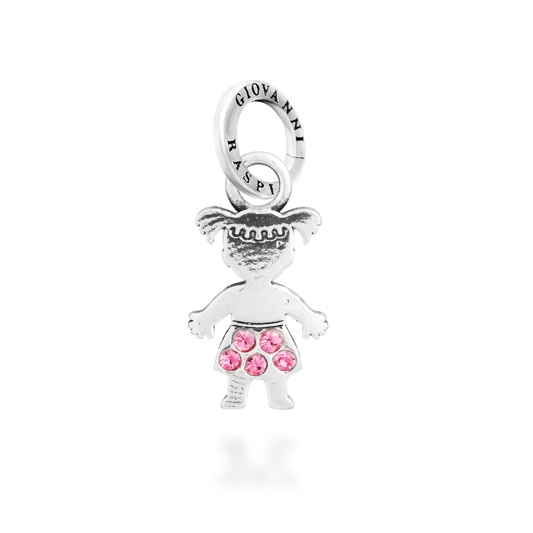 Giovanni Raspini Charm Bimba Crystal - Charm in Argento e zirconi - 12742
