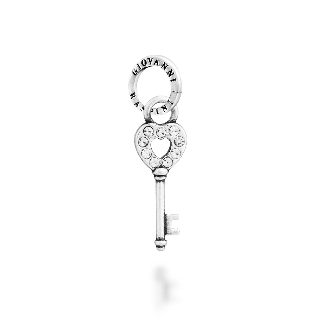 Giovanni Raspini Charm Chiave Crystal - Charm in Argento e zirconi - 12752