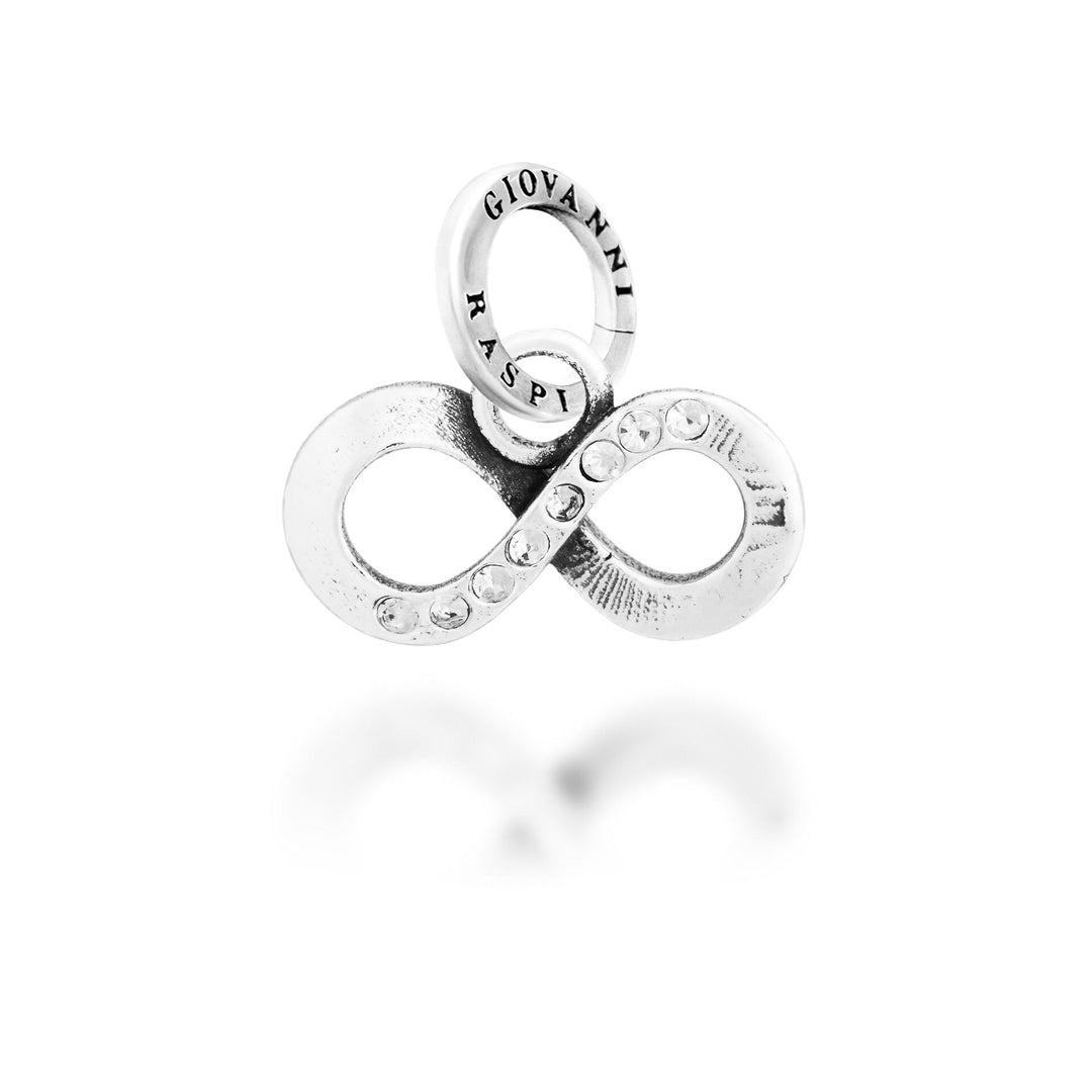 Giovanni Raspini Crystal Infinity Charm - Charm argent et zircon - 12755