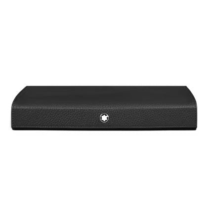 Montblanc astuccio da viaggio per 8 strumenti da scrittura in pelle con grana nero 137163