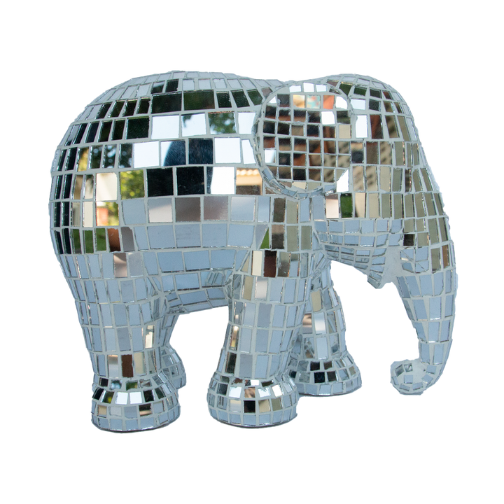 Elephant Parade elefante Disco Disco Silver 15cm Limited Edition 3000 DISCO DISCO SILVER 15