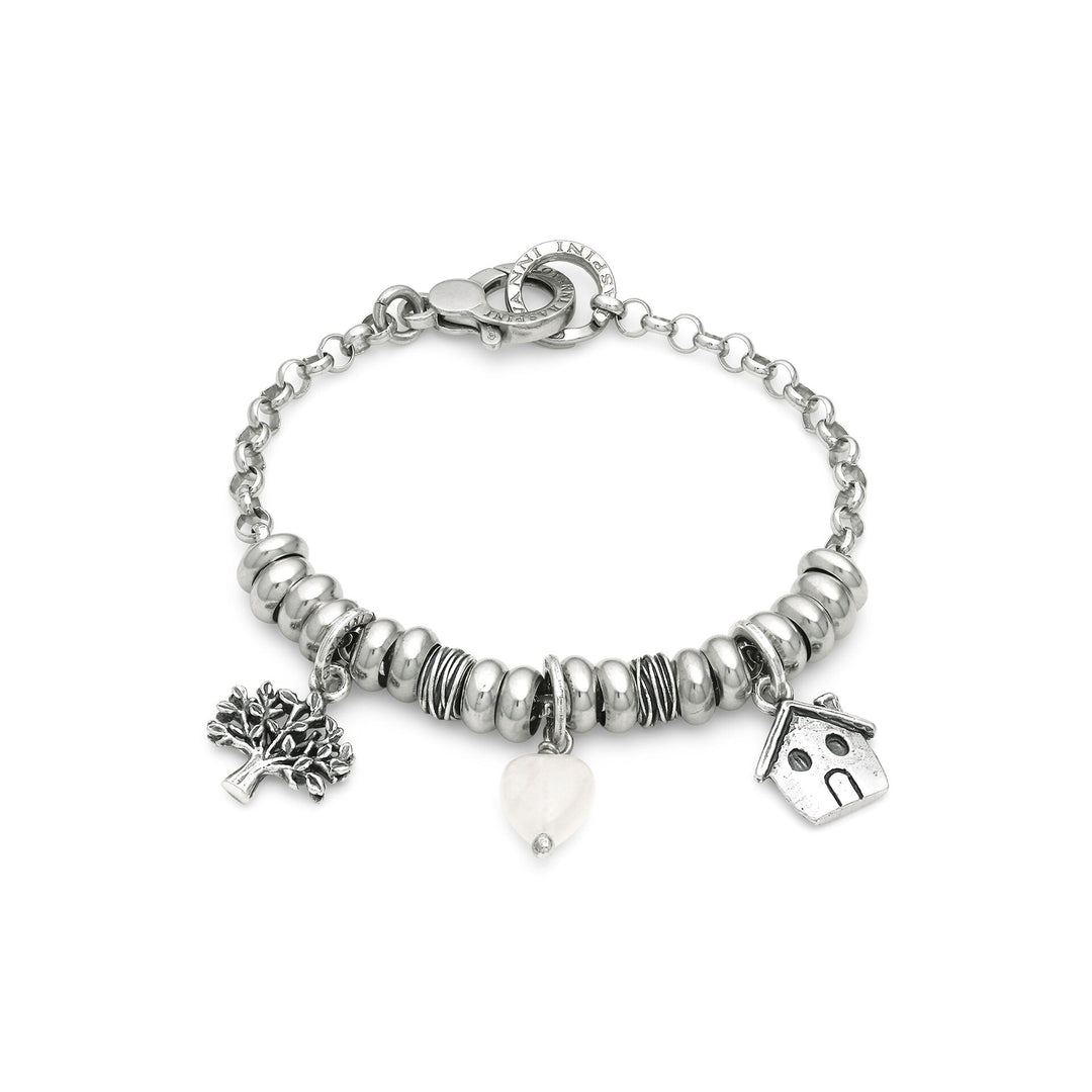 Giovanni Raspini Bracciale Radici di Luce - Bracciale in Argento 925 e cristallo di rocca - X01403