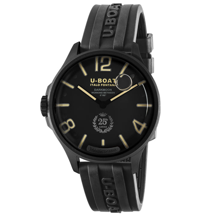 U-BOAT Darkmoon 25° Black PVD 46mm nero quarzo acciaio finitura PVD nero 2026