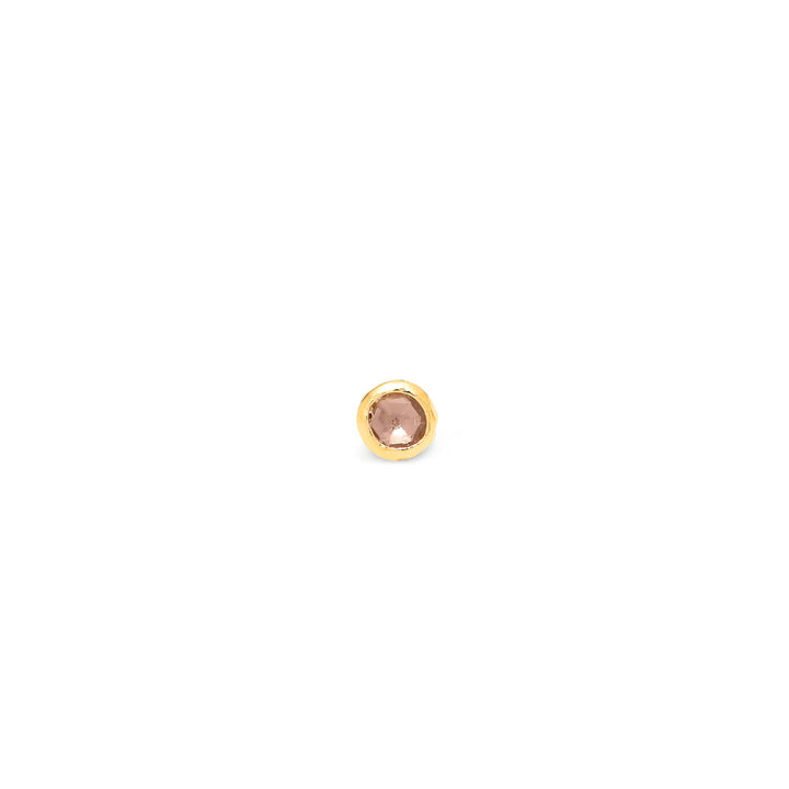 Giovanni Raspini orecchini loop cipria piccoli Orecchini in Argento placcato oro 18 kt e cristalli cipria 12137/1
