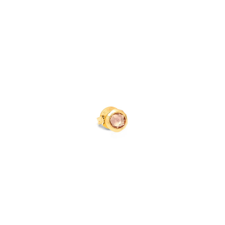 Giovanni Raspini orecchini loop cipria piccoli Orecchini in Argento placcato oro 18 kt e cristalli cipria 12137/1