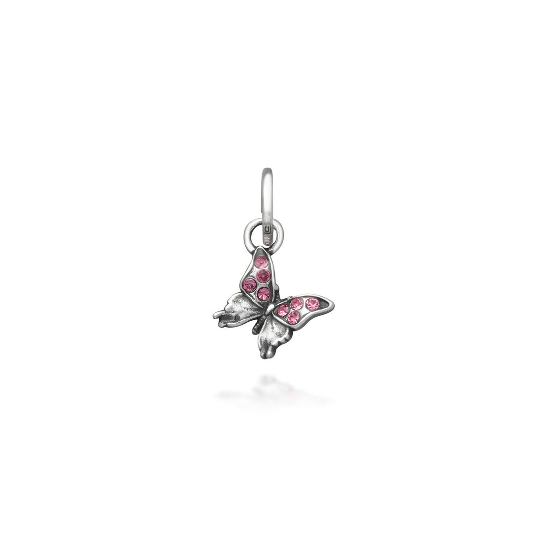 Giovanni Raspini Mini Charm Farfalla Crystal Rosa 12183
