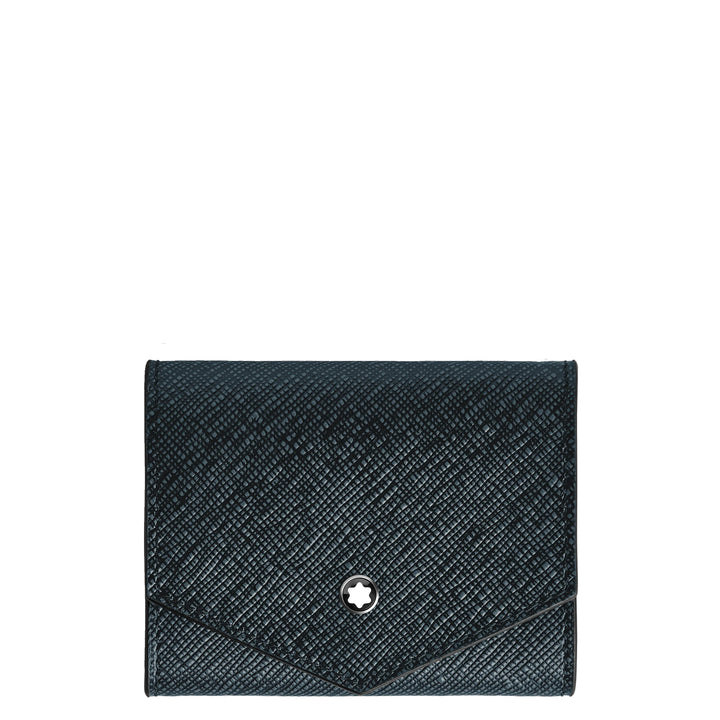 Montblanc portamonete Sartorial tweed blu 220348