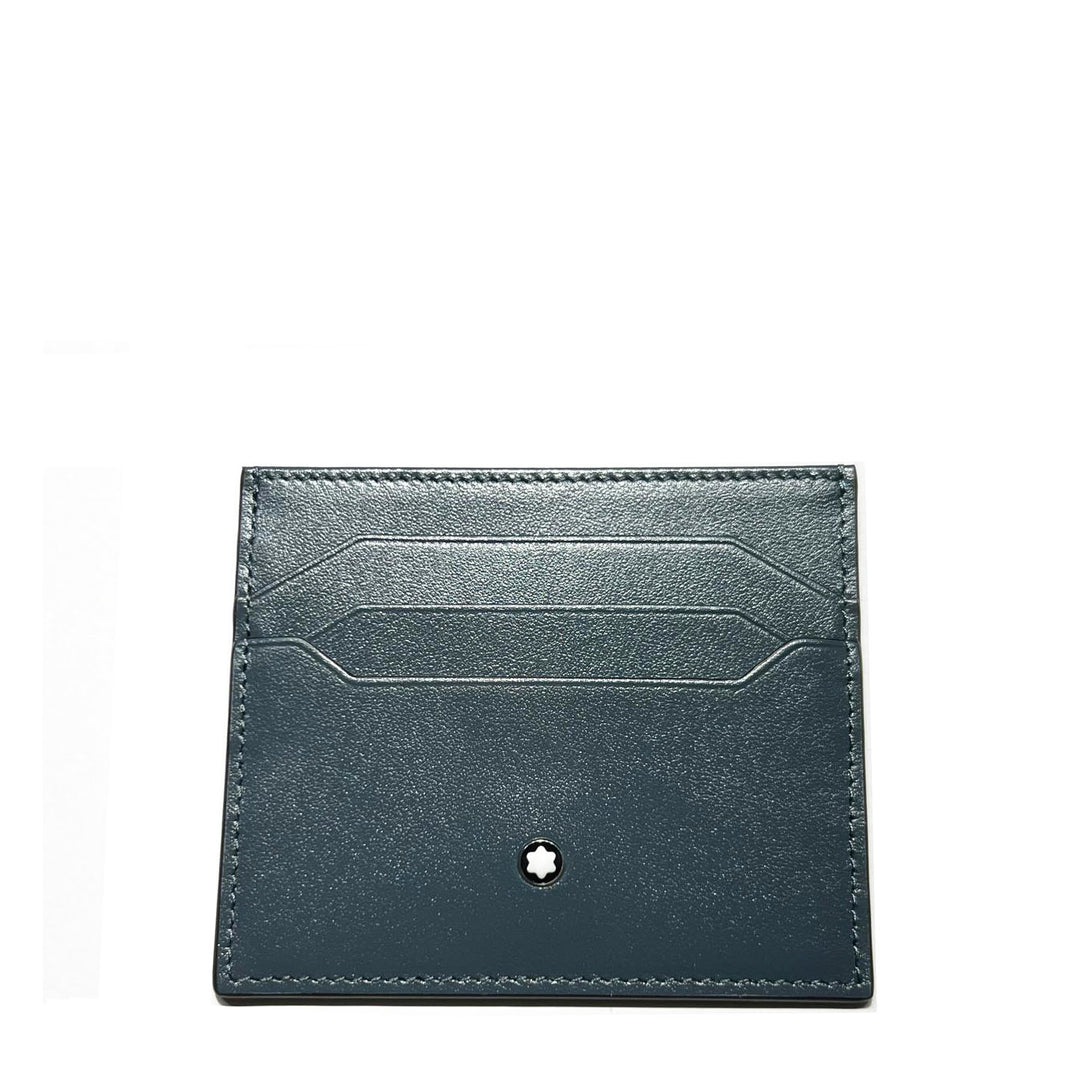 Montblanc porta carte di credito 5cc Meisterstuck Velvet blue 220448