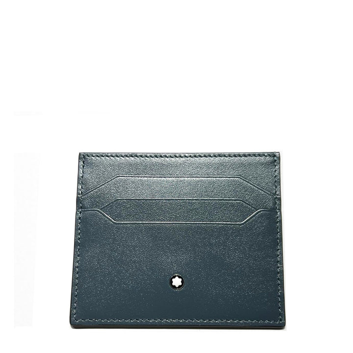 Montblanc porta carte di credito 5cc Meisterstuck Velvet blue 220448
