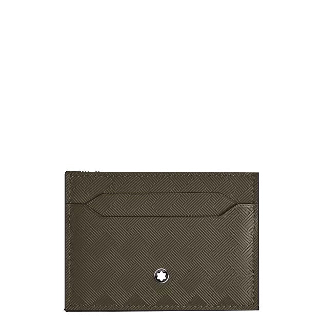 Montblanc portacarte 5 tasche pelle Extreme kaki 221422