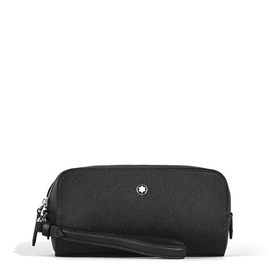 Montblanc trousse da toilette piccola pelle Sartorial nero 221572
