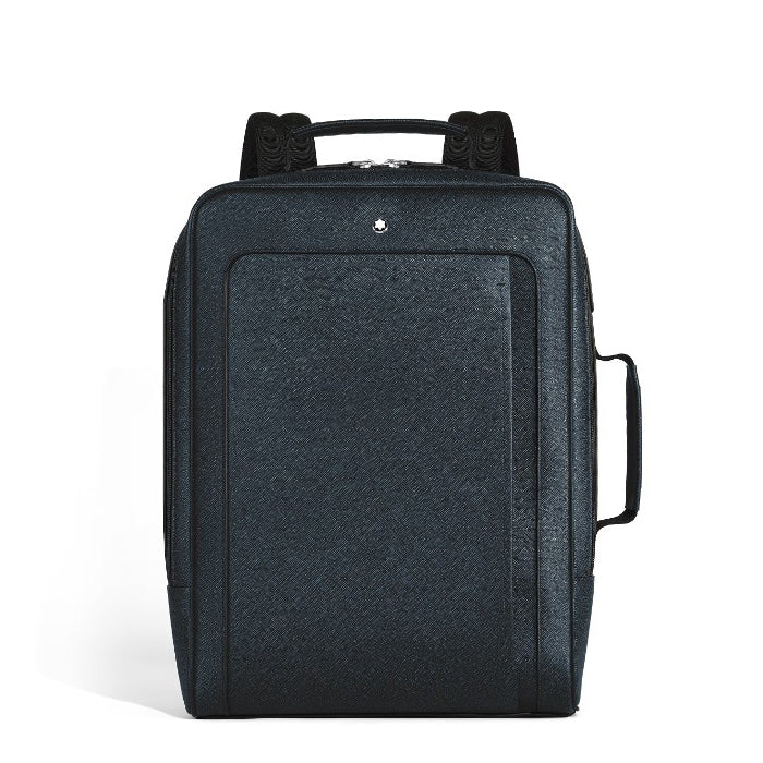 Montblanc zaino rettangolare Companion tweed blu 222875