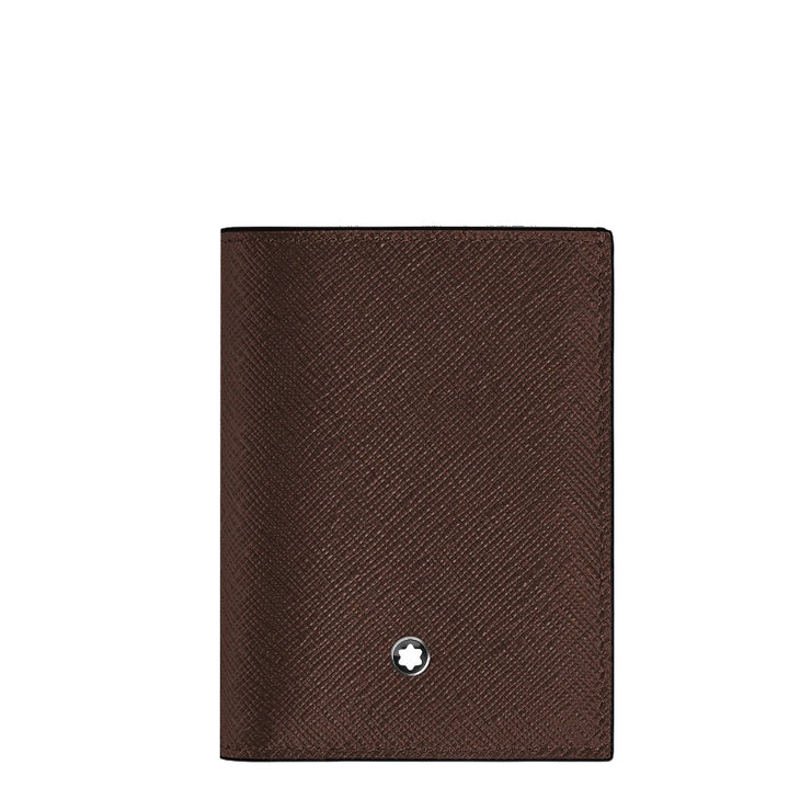 Montblanc portafoglio Mini 4 Tasche pelle sartorial ebony colour 222989
