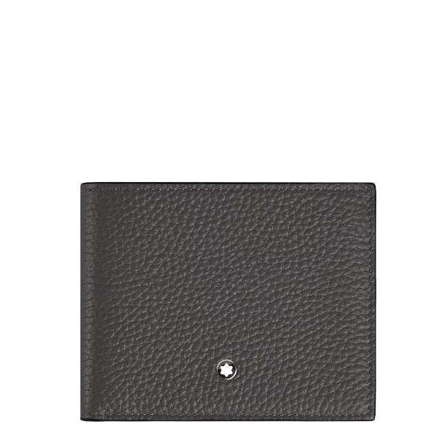 Montblanc portafoglio 6 Tasche pelle in grana forged iron 223013