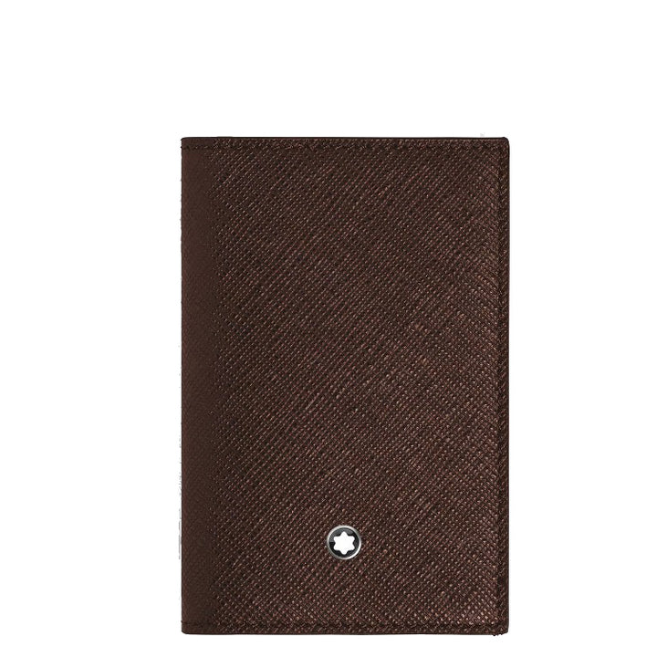 Montblanc portacarte 2 tasche pelle Sartorial ebony colour 223043