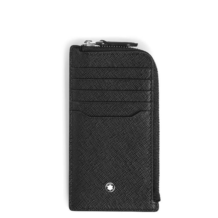 Montblanc portacarte 7 tasche cerniera pelle Sartorial nero 223121