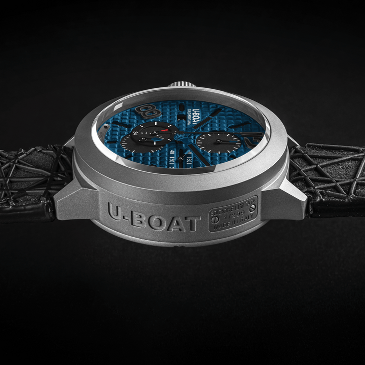 U-BOAT orologio Classico 45 Titanium Tungsten Blue 45mm blu automatico titanio 3003