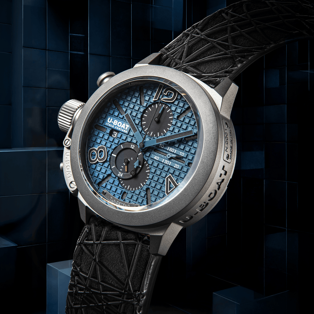 U-BOAT orologio Classico 45 Titanium Tungsten Blue 45mm blu automatico titanio 3003