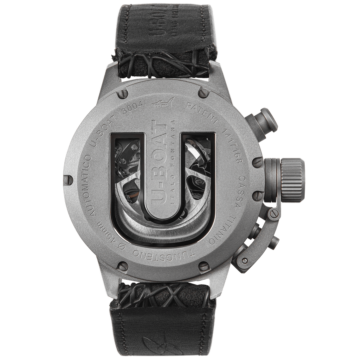 U-BOAT orologio Classico 45 Titanium Tungsten Black 45mm nero automatico titanio 3004