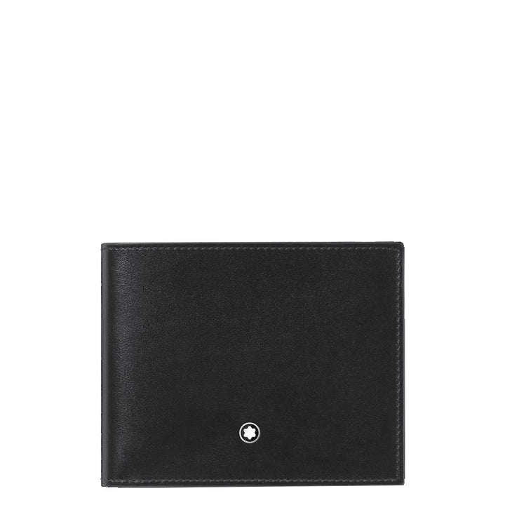Montblanc portafoglio Meisterstück 6 scomparti nero 198308