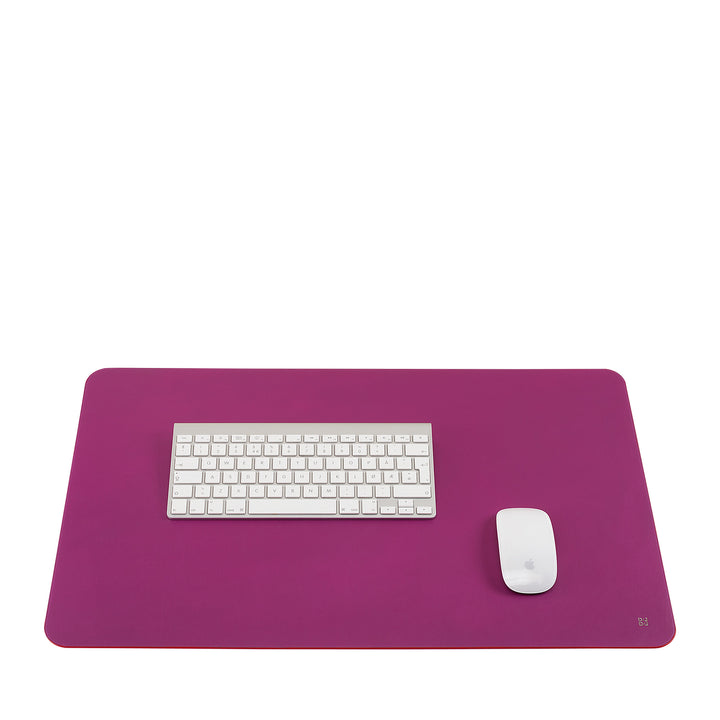DUDU Sottomano Scrivania Ufficio in Pelle Bicolore CM 61x40, Double-Face Arrotolabile, Antiscivolo Morbido Senza Cuciture