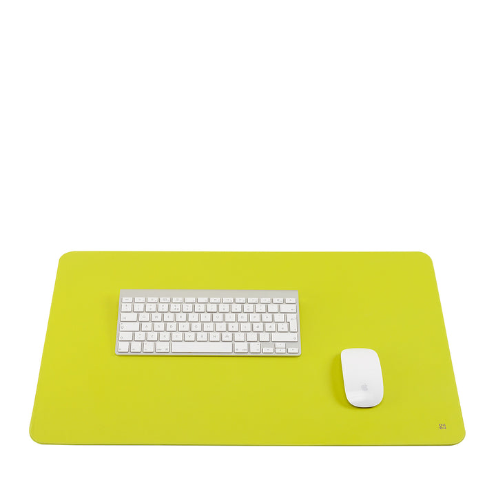 DUDU Sottomano Scrivania Ufficio in Pelle Bicolore CM 61x40, Double-Face Arrotolabile, Antiscivolo Morbido Senza Cuciture